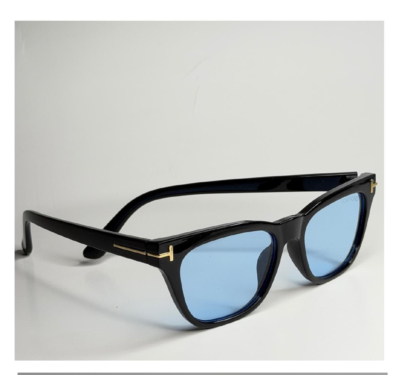 Retangular Metal Dourado, Hastes Tartaruga, Marrom
