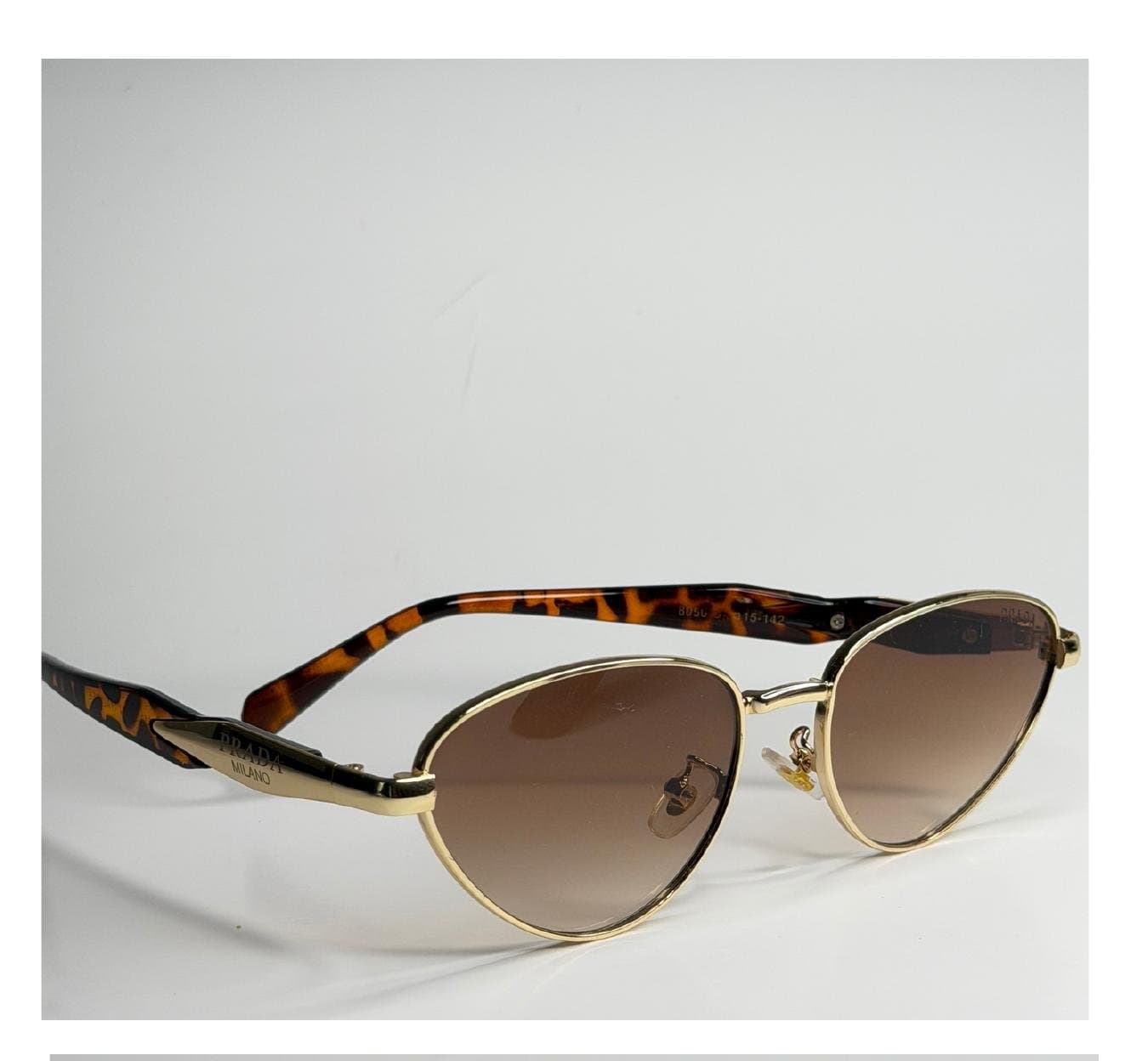 Oval Redondo, Dourado, Tartaruga, Lente Marrom