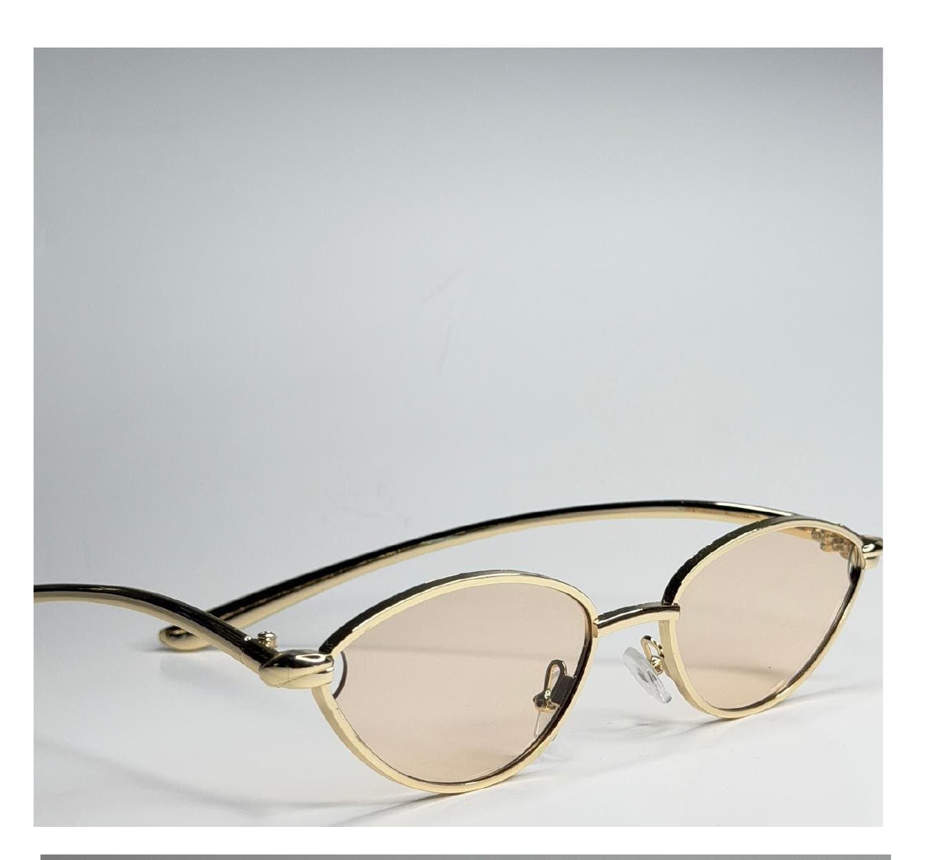 Cat-Eye, Dourado Tartaruga, Lente Marrom